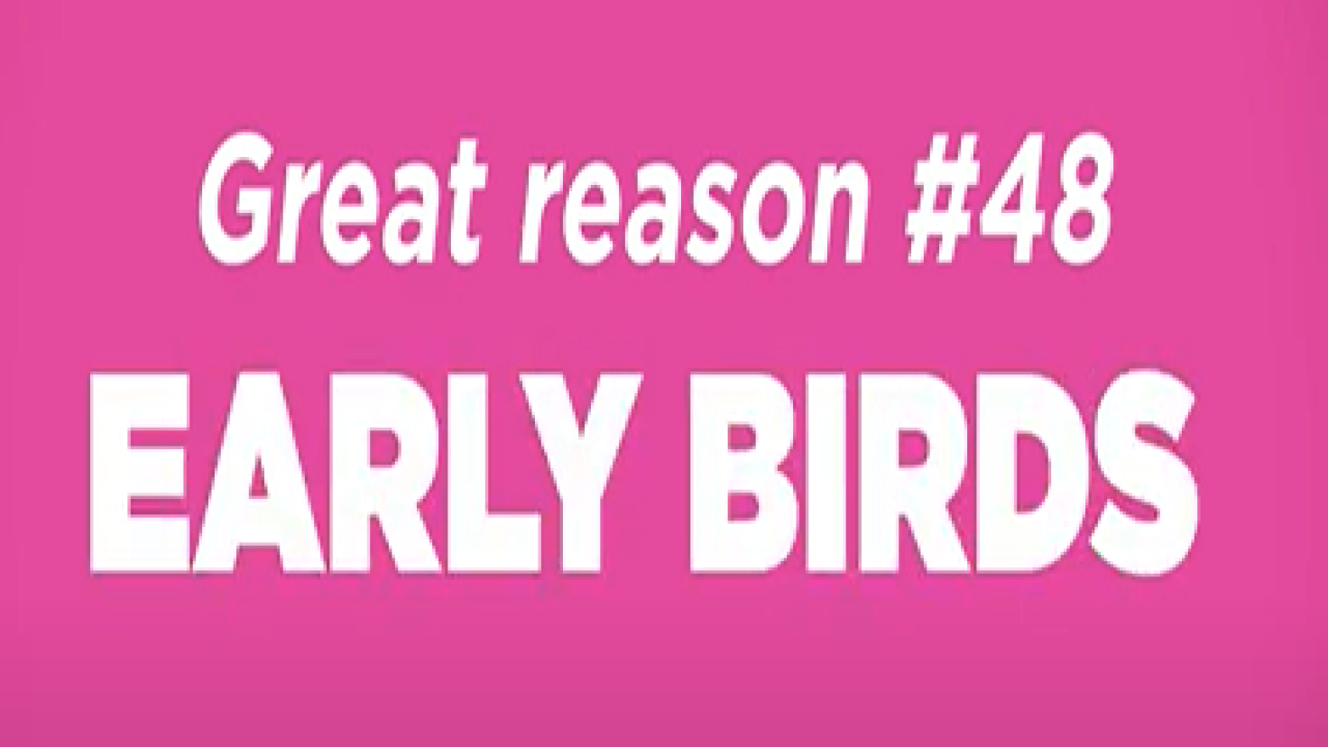 Great Reason #48 - Susan G. Komen