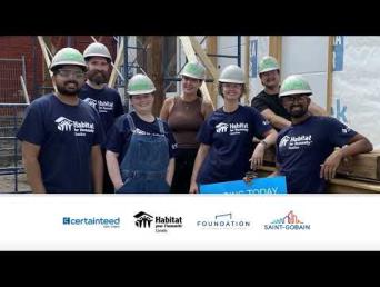 Habitat for Humanity Build in French | CertainTeed